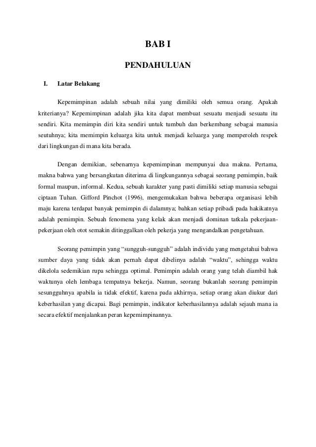 makalah kepemimpinan pdf